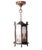 1920s Amsterdam School Art Deco Hexagonal Hallway Lamp with Painted Glass, 1920 For Sale - Image 5 of 14