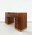 Wood Vintage Art Deco Burl Wood Pedestal Desk For Sale - Image 7 of 8