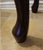 Wood 2008 Vintage Vanity Bench Mahogany Queen Ann Tapestry Dressing Bustle Foot Stool For Sale - Image 7 of 18