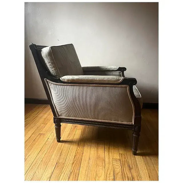 Art Deco Early 20th Century Louis XVI Bergère Chair For Sale - Image 3 of 13