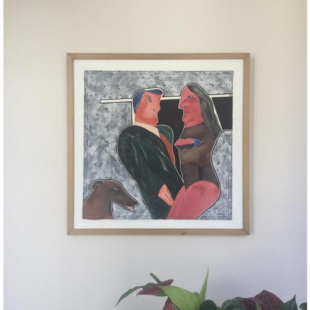 Michel Potier, Large effects, Gouache on Vellum For Sale - Image 3 of 5
