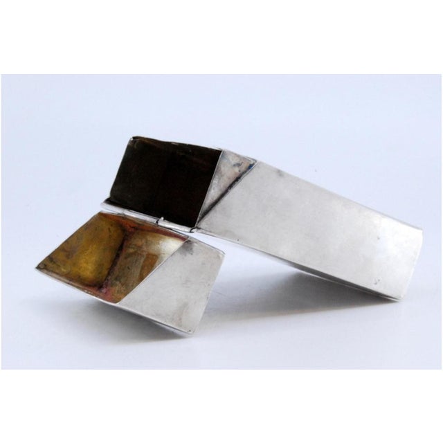 Silver Cigarette Case with Hinged Lid For Sale - Image 6 of 10