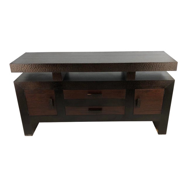 Custom Paul Marra Rustic Modern Sideboard For Sale