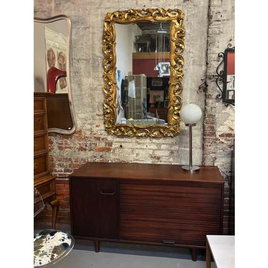 Jens Risom Tambour Door Cabinet, Walnut & Brass, Mid-Century, 1965 For Sale In Philadelphia - Image 6 of 14