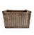Wood Antique French Wicker Wine Bottle Storage Crate For Sale - Image 7 of 11