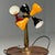 1960s Italian Mid-Century Modern, Table Lamp, Enameled Shades, Patinated Brass, 1960s For Sale - Image 5 of 8