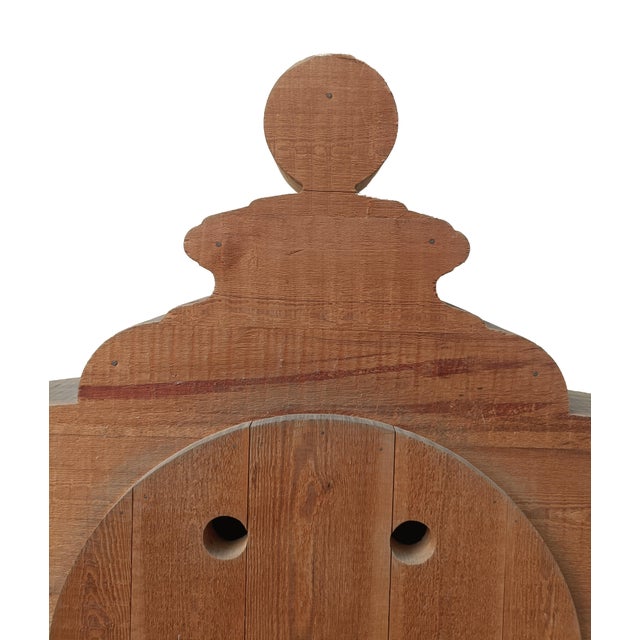 1970s Bocca Della Verita Double Bed by Mario Ceroli for Poltronova, Italy, 1970s For Sale - Image 5 of 9