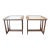 Mid Century Modern Brasilia Style Side End Tables by Bassett For Sale