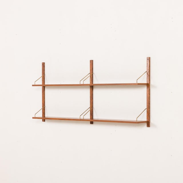Mid-Century Modern Mid-Century Modern Teak Shelves on Hemp Rails, 1960s For Sale - Image 3 of 10
