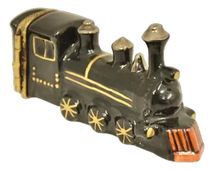 Limoges Train Engine Accent Box