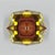 Flavio Poli Vintage Italian Amber and Yellow Ashtray by Flavio Poli for Seguso, 1960s For Sale - Image 4 of 6