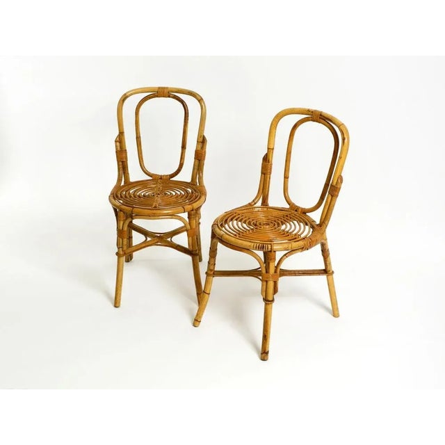 Italian Bamboo Chairs, 1960s, Set of 2 For Sale - Image 17 of 18