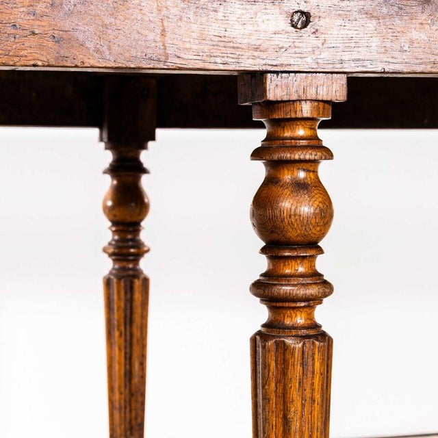 Large French Rectangular Dining Table, 1940s For Sale - Image 3 of 9