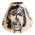1970s Peter Keil Original Abstract Painted Lamp Shade For Sale