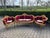 1960 French Louis XVI Burgundy Beech Velvet Sofa Set 3 PCS For Sale - Image 18 of 18