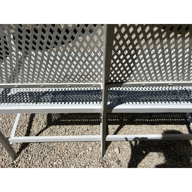 Riveted Iron Garden Bench by Gustave Serrurier Govy, 1900 For Sale - Image 6 of 8