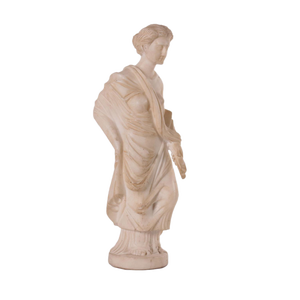 Sculpture of a Roman Matron in White Marble, Italy, 19th Century