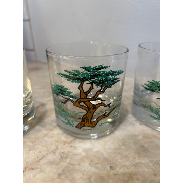 The Couroc Company Vintage Couroc of Monterey Cypress Old Fashioned Glasses – Set of 4 For Sale - Image 4 of 8