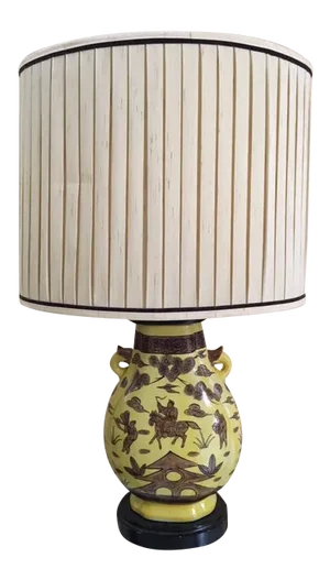 Vintage Paul Hanson Asian Style Urn Lamp