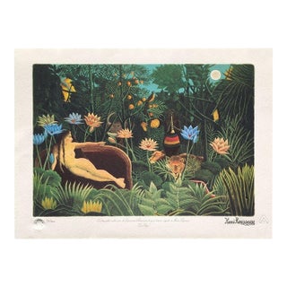 1990 Le Douanier Rousseau Le Rêve Lithograph For Sale