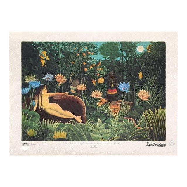 1990 Le Douanier Rousseau Le Rêve Lithograph For Sale