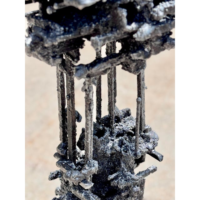 James Bearden Brutalist James Bearden Cathedral Figure Silver Wash Over Steel 2025 For Sale - Image 4 of 6