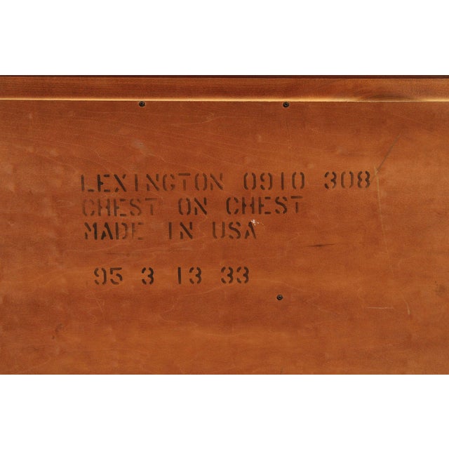 Link Taylor Chippendale Style Mahogany Chest on Chest For Sale - Image 18 of 18