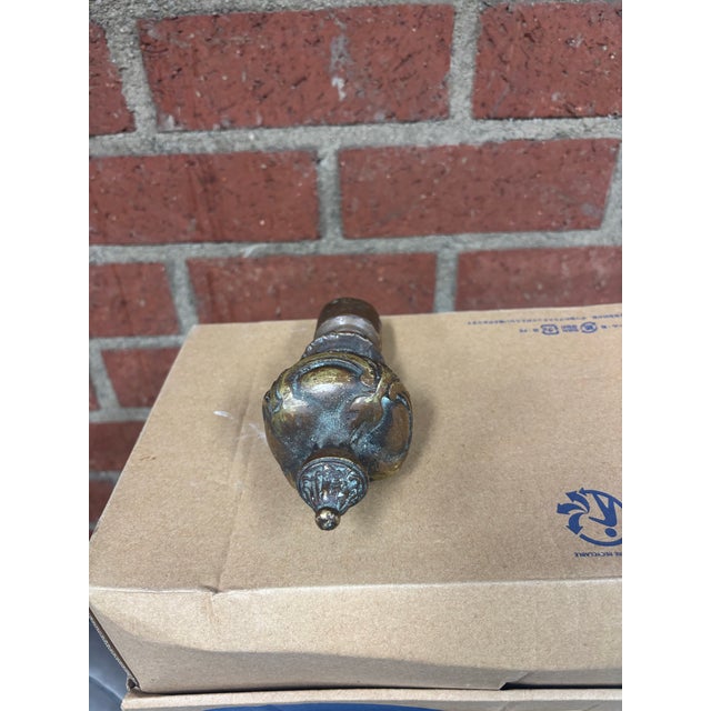 Brass Vintage Solid Brass Finial For Sale - Image 8 of 11