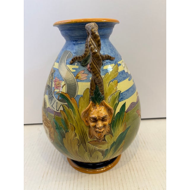 19th Century Rare 19th Century Ginori Figural Vase For Sale - Image 5 of 13
