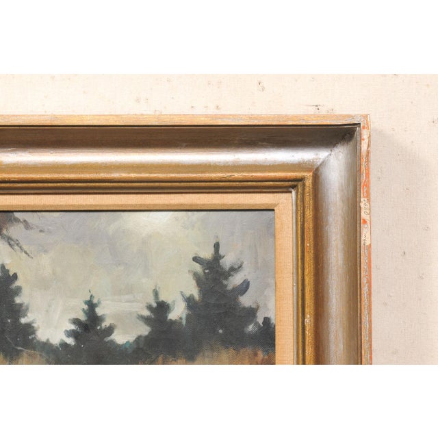 American Mid 20th Century "Pot Creek" Taos, New Mexico Oil Painting For Sale - Image 3 of 13