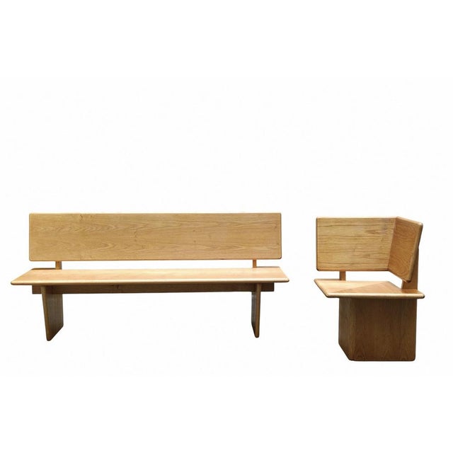 Bench in Light Oak, Italy, 1980s For Sale - Image 6 of 9