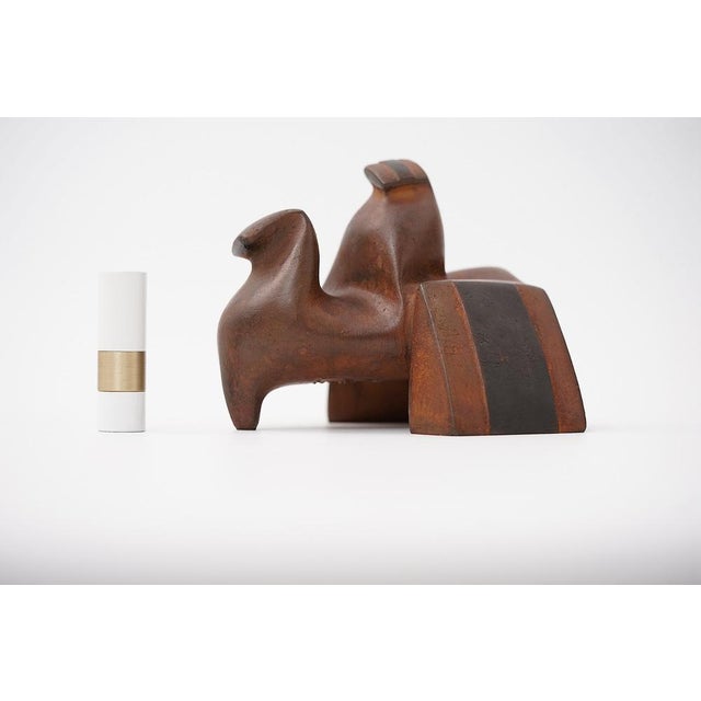 Abstract Cast Iron Zezootier & Reiter Sculpture by Gertraude Zebe, 1997 For Sale - Image 9 of 17