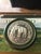 Round Green Wood Box With Elephant Tin Accent For Sale - Image 10 of 10