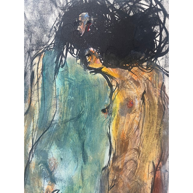 Description: Up for acquisition is a striking, deeply expressive contemporary figurative work by established Argentine...
