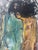 Description: Up for acquisition is a striking, deeply expressive contemporary figurative work by established Argentine...