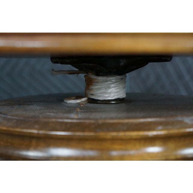 Antique Victorian Birch Ball & Claw Piano Organ Stool Seat Rest For Sale - Image 9 of 17
