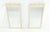 Henredon Pair of White Lacquer Mid Century Modern Rectangle Faux Bamboo Wall Mirrors For Sale - Image 4 of 9