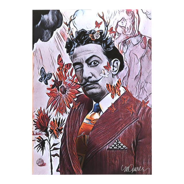 Dali With Butterflies, Sid Maurer For Sale