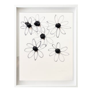 Minimalist Black & White Botanical Abstract, Framed by Jake Poser For Sale