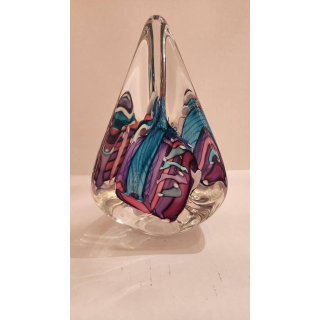 Mid 20th Century Mid 20th Century Abstract Art Glass Sculpture For Sale - Image 5 of 8
