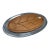 Contemporary Match Pewter Oval Carving Platter With Insert For Sale
