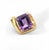 A gorgeous and boldly proportioned Retro cocktail ring featuring a richly colored faceted amethyst set in substantial 14K...