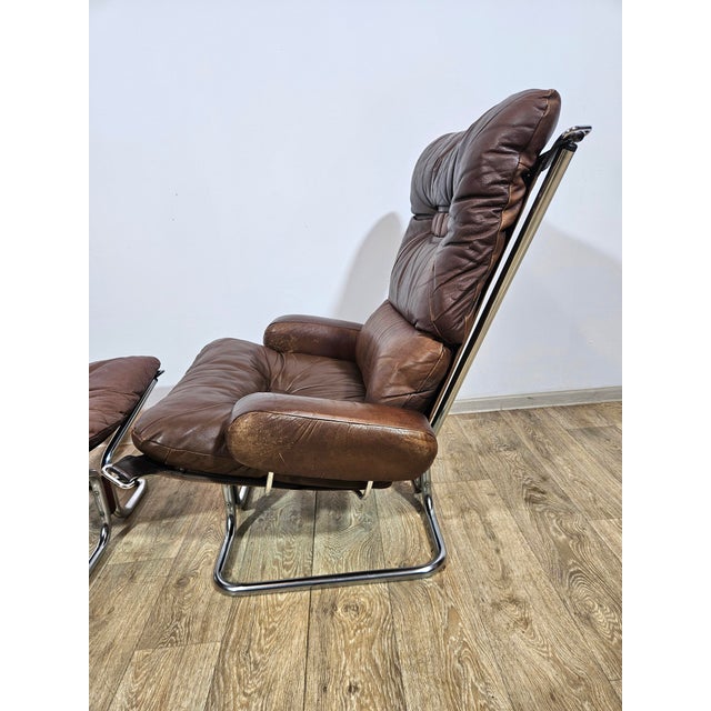 Set of Armchair and Ottoman by Harald Relling for Westnofa For Sale - Image 11 of 18