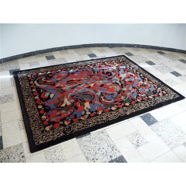 Art Rug by Pierre Balmain for Van Neder Rugs, 1980s For Sale - Image 10 of 13