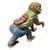 1990s Mid-Century Style Hand Carved Fairground Carousel Inspired Monkey Sculpture For Sale - Image 5 of 8