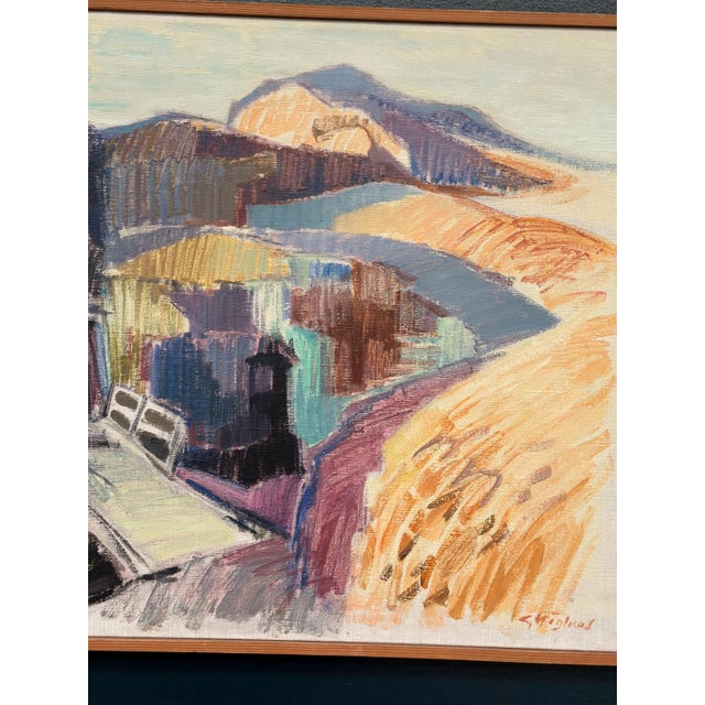 Gustaf Höglund, Mine at Silfhyttan, Dalarna, Framed, 1960s, Oil Painting on Canvas, Framed For Sale - Image 13 of 18