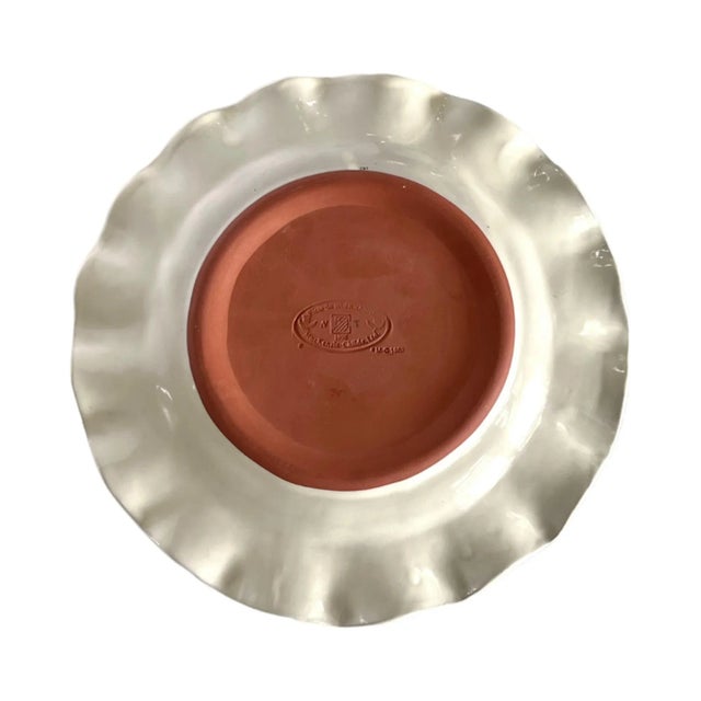 Shabby Chic Mackenzie Childs Aalsmeer 11" Dinner Plate For Sale - Image 3 of 4