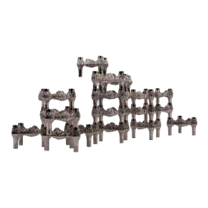 Thirteen Original Nickel-Plated Variomaster Candleholders