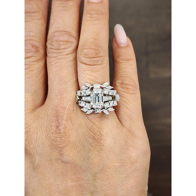 2.02 Ct Gia Certified Diamond Ring Size 7.5 For Sale - Image 4 of 10