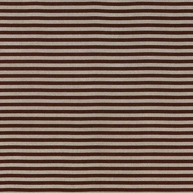 Schumacher Geoffrey Metallic Stripe Fabric in Java For Sale